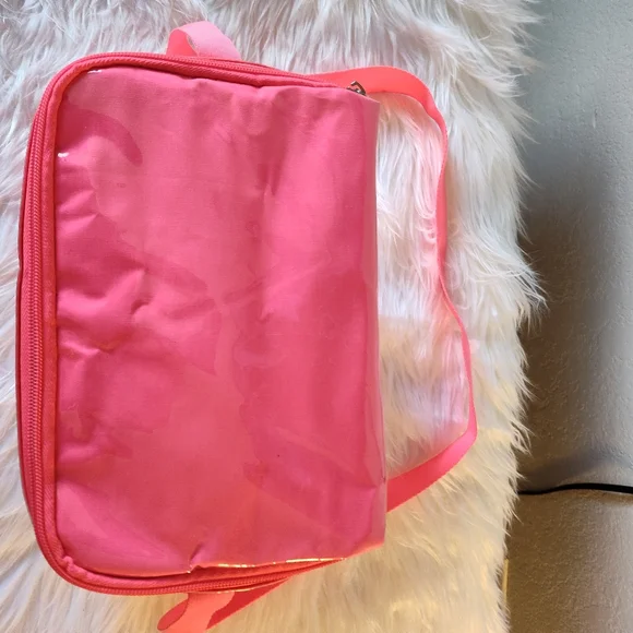 Victoria's Secret Pink and Yellow Beach Angel Crossbody Lunch Bag - Picture 4 of 7